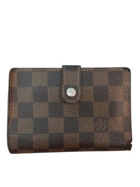 Authentic Louis Vuitton Damier Ebene French Purse Wallet